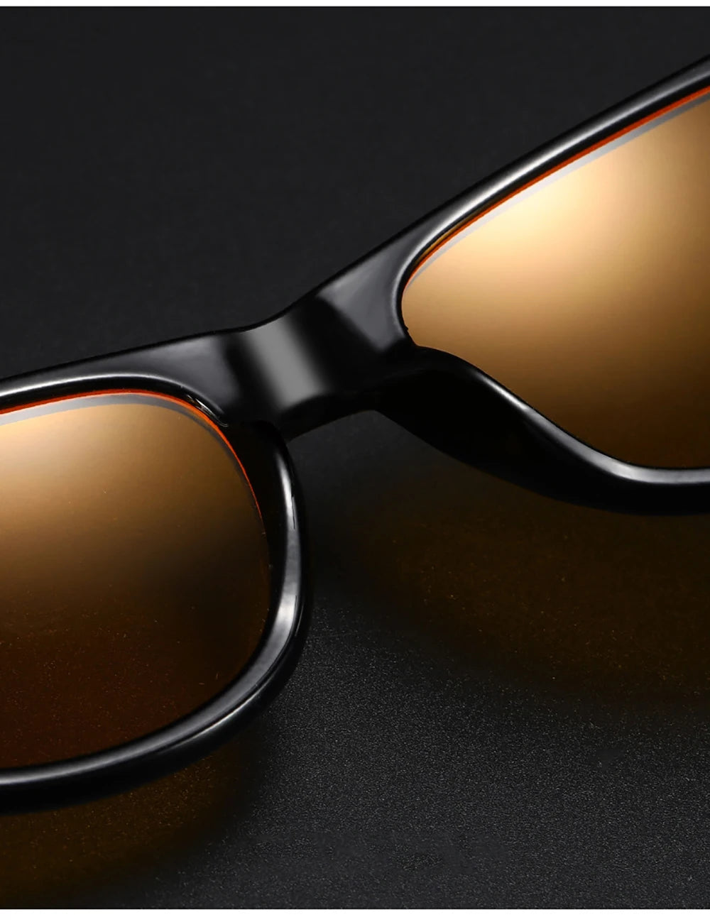 Klassische, quadratische Anti-Blaulicht-Brille für Damen und Herren, mit gelben Blaulichtfiltergläsern.