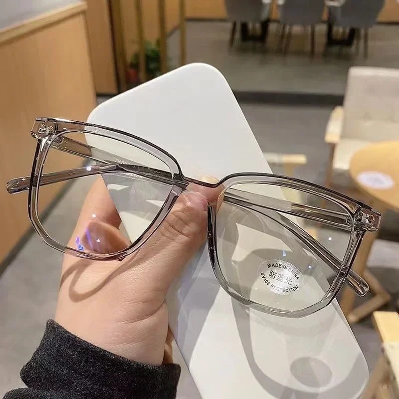 Leichter Rahmen Anti-Blaulicht-Brille Schwarz Transparent Optische Brille Frauen Männer